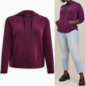 NWT Torrid 1 Cupro Active Hoodie Sweatshirt Top; Women's Plus Size 1X, 14 16